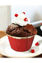 Black 50-Piece Cake Mold 6.5x4 Cm Hard Cardboard Muffin Mold Cupcake Capsule - 3
