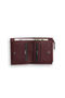 Burgundy Genuine Leather Small Size Coin Purse Women's Wallet // Grd260226Wt1757 - 2