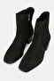 Women's Black S Suede Genuine Natural Leather Leather -42 Size Chelsea Boots & Booties - 2