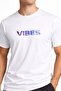 Vibes Typography B Printed Unisex T-Shirt 100% P Cotton O Oversized Crew Neck Casual T-Shirt