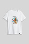 23 April Children's Day Printed Crew Neck White Children's T-Shirt T-Shirt