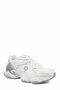 Women's White Silver Sneakers - Thick Sole Chunky Sneakers Casual Comfortable Style - 4