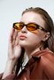 Gusse Women's / Girls' Geometric Leopard / Orange Sunglasses - 3