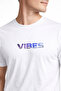 Vibes Typography B Printed Unisex T-Shirt 100% P Cotton O Oversized Crew Neck Casual T-Shirt - 2
