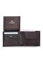Brown Genuine Leather Coin Slot Horizontal Model Classic Men's Wallet // Grd260226Wt1660 - 3