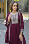 Magenta Georgette Solid Yoke Design 2-Piece Anarkali Set - 2