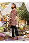 Maroon Cotton Paisley Tunic Only - 3