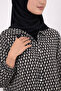 100% Cotton Lu Pocketed and Embroidered Summer Design Patterned Black Shirt Islamic Dress - 4