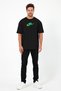 Unisex Oversized Embroidered Bulbasaur Anime Character Design 100% Cotton Piece T-Shirt - 5
