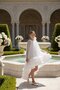 Girl's Cape Dress 8-14 Years Old Ecru - 5