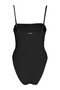 Women's Strapless Black One Piece Swimsuit - 4