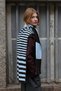 Lot of Striped Mohair Scarves Brown - 4