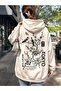 Kapsonlu Kangoru Pocket 3-Thread Cotton Thread Count Bird Print Sweatshirt