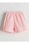 Lcw Baby Pink Crew Neck Baby Girl Pajama Set with Shorts - 4