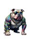 Tattooed Cool Bulldog Sticker Car, Motorcycle, Helmet, Laptop, Glass Sticker 13X10 cm
