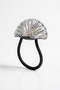 Silver Color Metal Rubber Buckle with Mussel Figure - 2