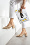 İnci̇ya Beige Zipper Detail 5 cm Heel Pointed Toe - 2