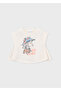 Girl's Printed T-Shirt Ecru 3006 - 4