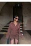 Coffee Skirt Guipure Lace Shirt Dress - 3