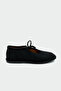 Mex Lace Detailed Black Suede Women's Barefoot Shoes - 3