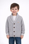 Boy's Gray Buttoned Knitwear Cardigan 2-5 Years