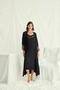 Women's Low-Cut Collar and Sleeve Lace Dressing Gown Set 18507 - 4