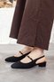 Women's Short Heels Belt Pack Heeled Shoes - 2