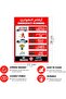 Magnetic UAE Emergency Numbers Sticker Sign, Removable, Highly Reflective (Large 21x28cm) - 3
