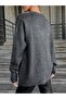 Bead Detailed V-Neck Knitwear Sweater - 3