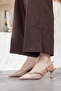 Women's Thin Belted Heeled Shoes - 3