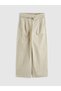 Lcw Vision Beige Loose Fit Pleated Women's Fabric Trousers - 3