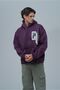 İçi̇ Şa Brushed Inside Sweatshirt with Hood, Horse Print, Tassel Detail, Ov Oversized Alip Sweatshirt - 2