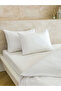 White Cotton Satin Double Duvet Cover Set from Giyçık Store - 3