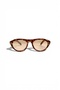 Lavera Select Frame Women's Sunglasses Leopard Printed Cat Eye Beige Glass |   Uv400 Limited Edition - 3