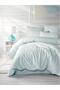 Cotton Saten Double Duvet Cover Set with Elastic Bed Sheet (93 Wire & 236 Tc)