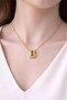 B Letter Balloon Model Steel Necklace - 3