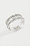 Nrzsnt Baget Zircon Stone Ring - (181344) Silver Color