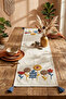 Star Bohemian Punch Embroidered Tasseled Cotton Table Runner (40X130Cm) - 6
