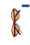 Select Frame Soraya Women's Sunglasses Leopard Printed Narrow Oval Nude Glass Uv400 - 2