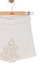 Girl Child 4-8 Years Old Tencel Fabric Motif Shorts Skirt Cream - 5