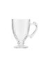 Colorless Footed Glass Mug 190 ml (S6) - 5