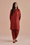 2 Piece - Printed Embroidered Suit - PE 26-26 - 5