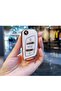Citröen C1 C2 C3 C4 C5 Luxury Key Protection Case with System, White Color, See Image 2.
