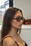 نظارات شمسية نسائية من Mahzen Brown Leopard بتصميم Uv400 - 2