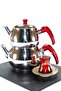 Papatyam Medium Size Steel Tea Pot 2.90 Liters, Double Lid, Stylish and Durable - 2