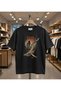 Gollra Dog Balığı Printed 100% Cotton Regular Fit Crew Neck T-Shirt