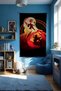 Kratos and Athreus – Anime Movie Character Themed Quality Fabric, Room Decor Tapestry Wall Rug - 3
