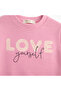 Girl's Printed Pink Sweatshirt Standard Size 3-12 Years Daily Use - 5