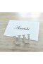 Zircon Stone Letter Earrings - 3