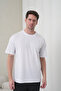 Men's White-Black Cotton Pack Crew Neck T-Shirt Pocketed Jogger Pants Top and Bottom Set - 6